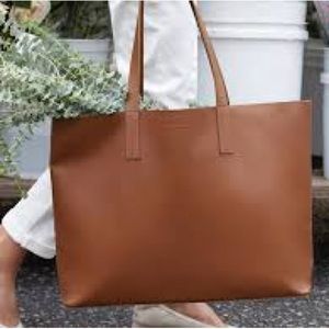 Everlane The Day Market Tote Cognac, great used condition-beautiful & practical